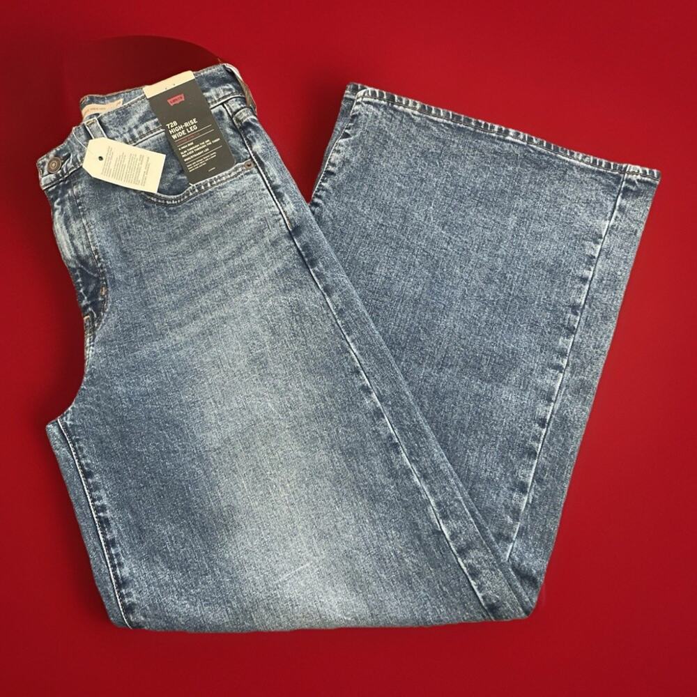 Levi's ® 728 Women's Wide Leg Jeans 29x32 Sweet Success NWT $99 Reg - Picture 10 of 10
